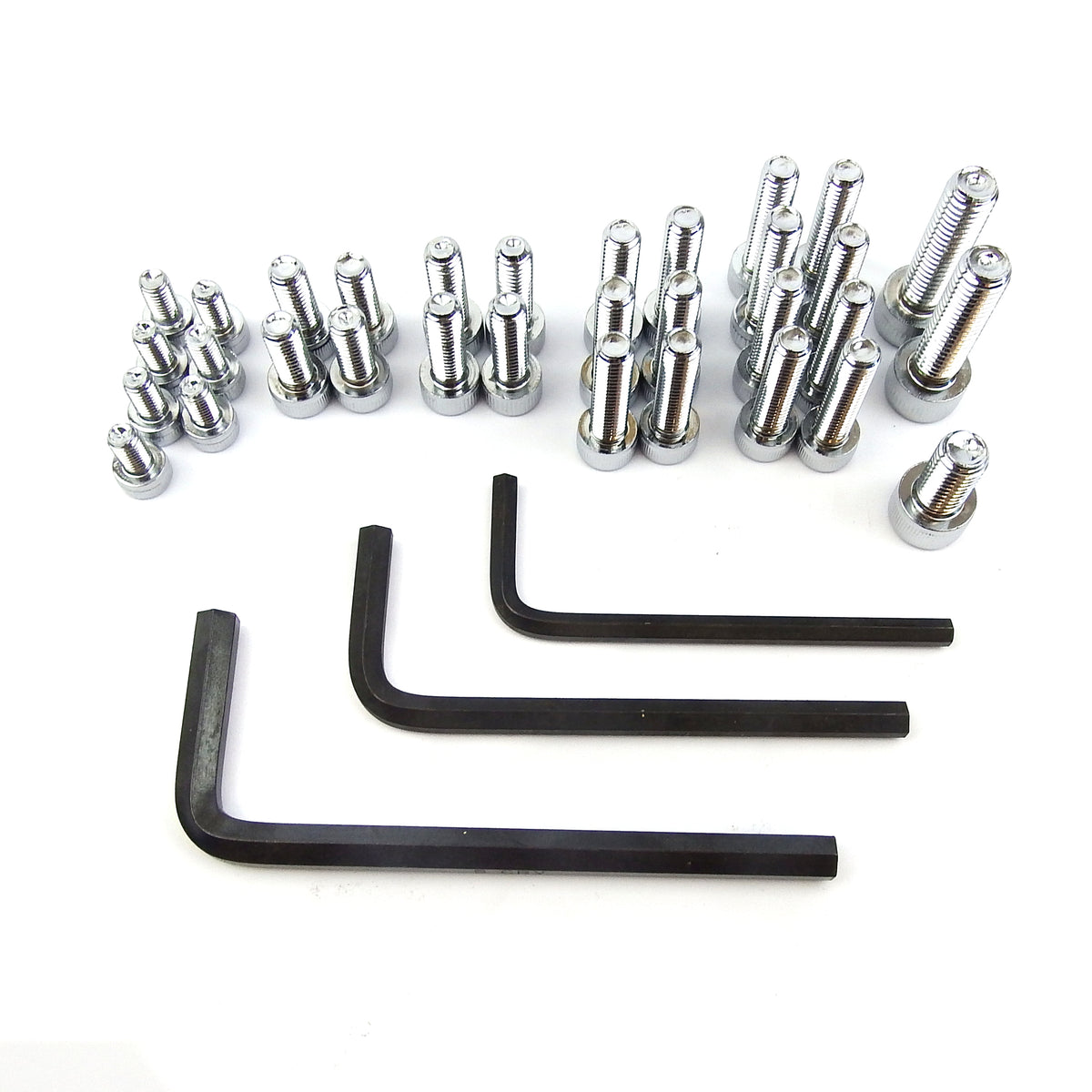 Chrome Allen Screw Kit for Engine and Cowlings