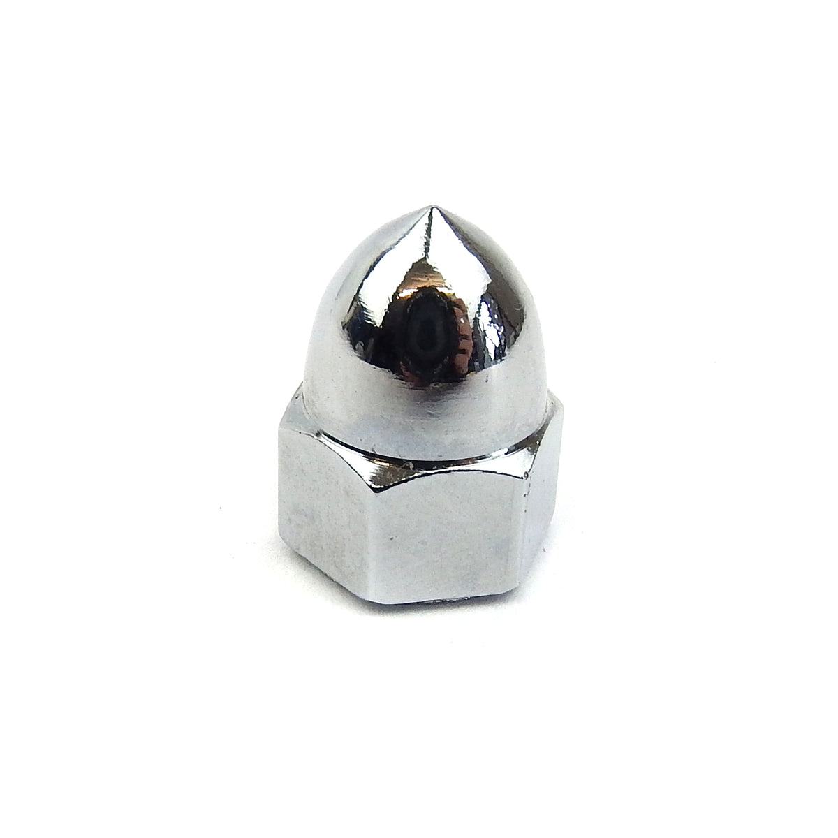Chrome Acorn M6 Nut with 14mm Spanner Fitment