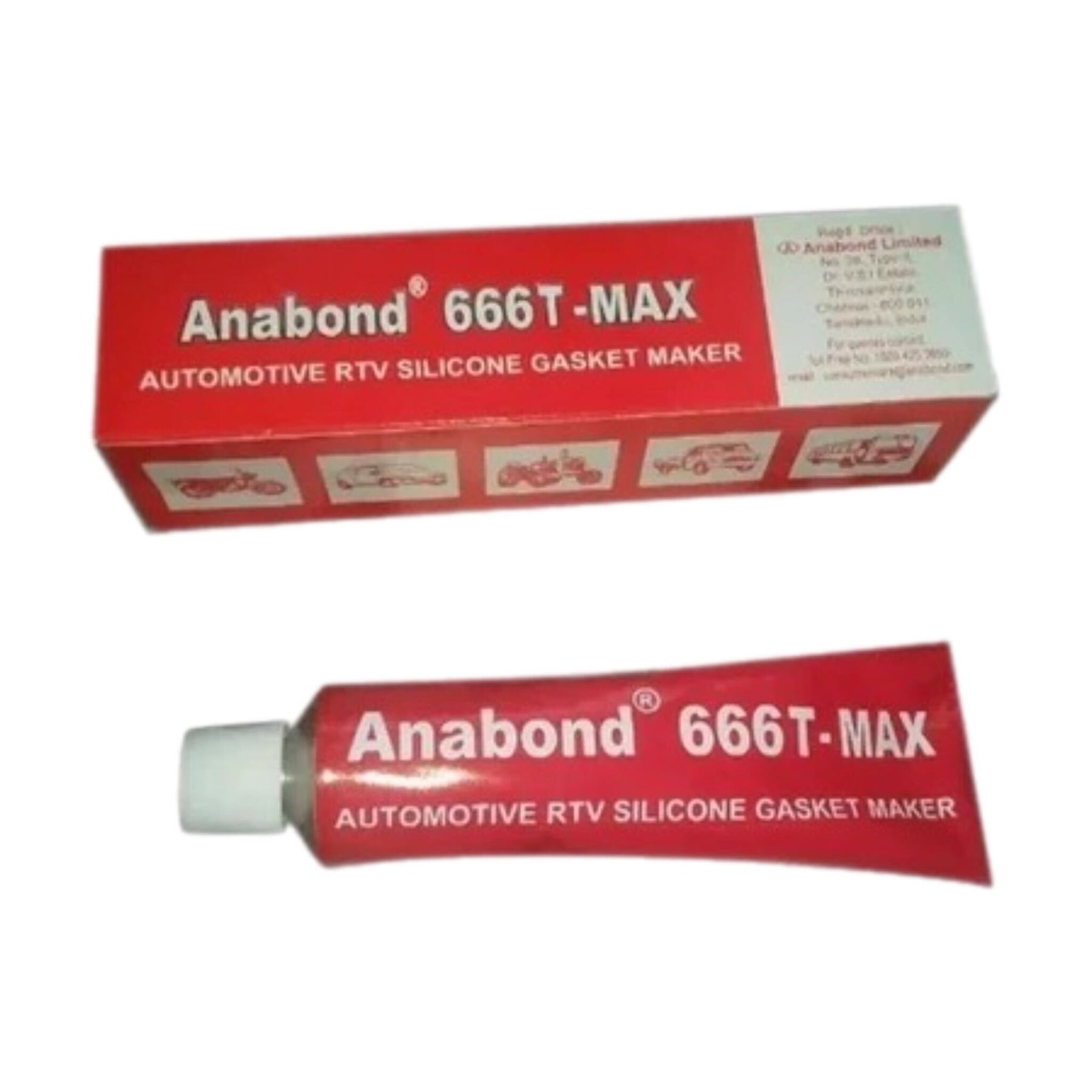 Gasket Maker Liquid RTV Silicon A666T 100g By Anabond