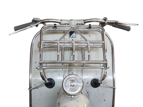 Vespa Largeframe Wideframe Rally Super Sprint VBB GS GT Motovespa Ulma Nanucci Fold Down Front Rack - Chrome