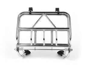 Vespa Largeframe Wideframe Rally Super Sprint VBB GS GT Motovespa Ulma Nanucci Fold Down Front Rack - Chrome