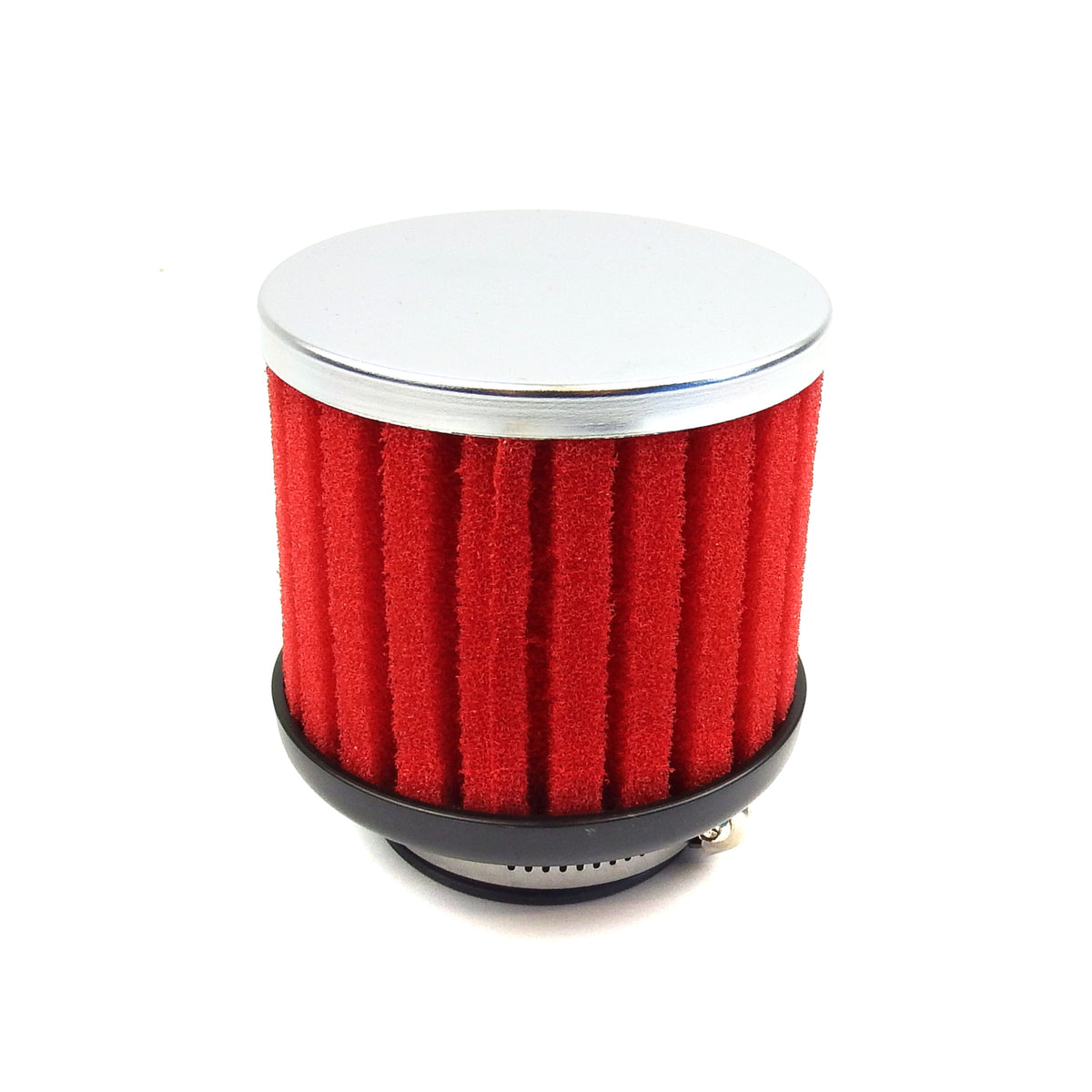 Air Filter Ribbed Sponge Red 42mm Straight
