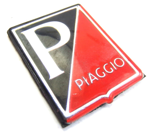 Vespa PX PE T5 Rally Super Sprint VBB Horncover Badge Piaggio Shield - Black/Red/Silver