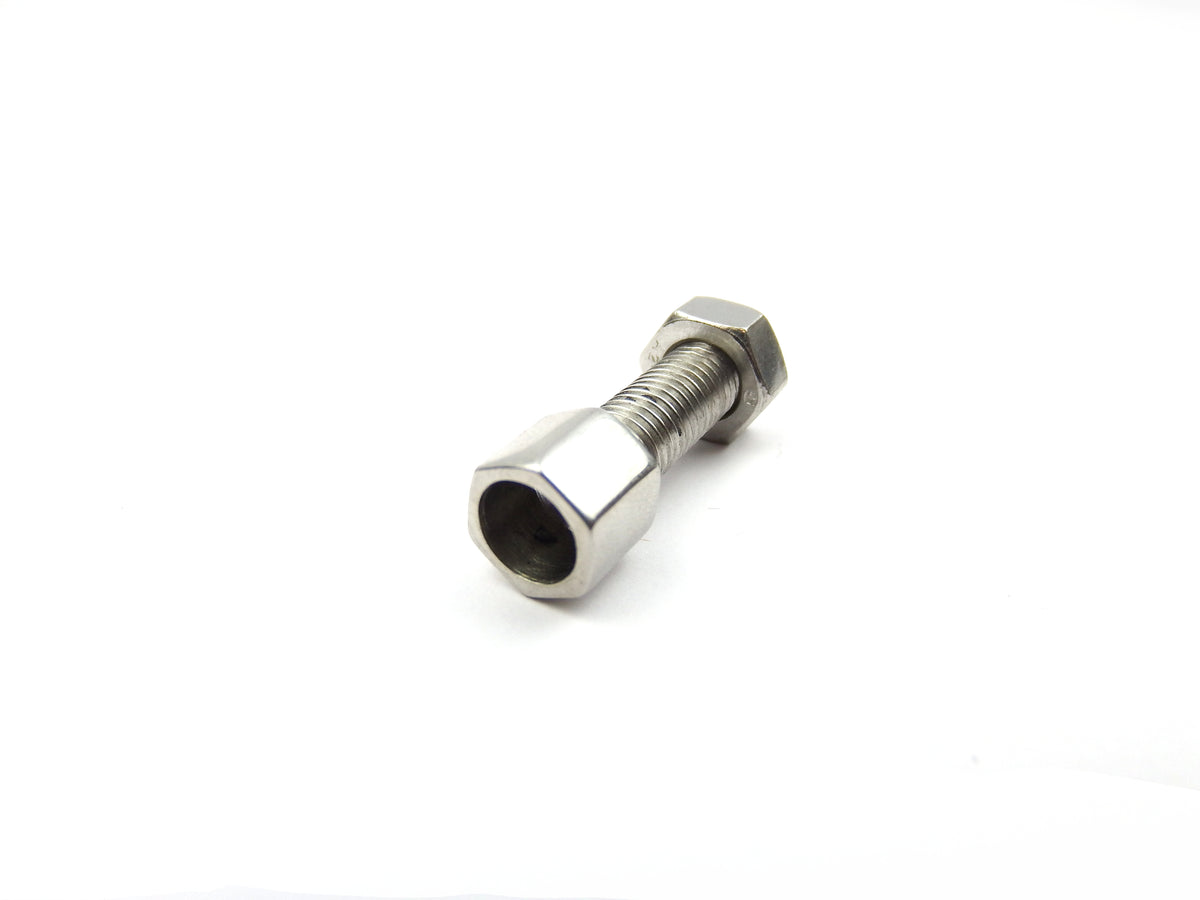 Vespa Lambretta M7 Cable Adjuster Screw - Polished Stainless Steel