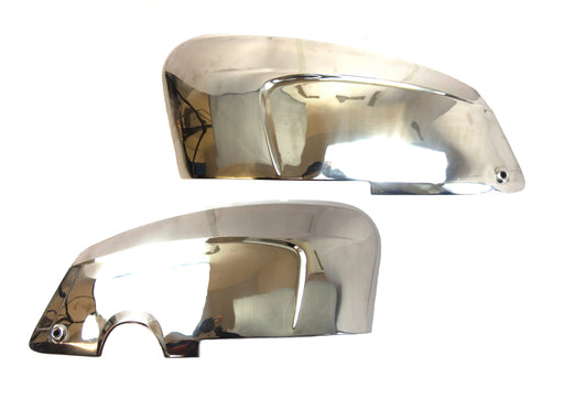 Lambretta Series 3 TV SX Li Special Polished Stainless Side Panels (with handle holes)