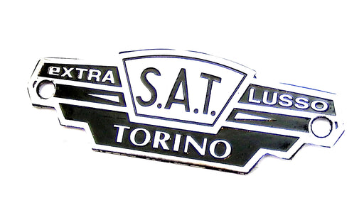 Lambretta Series 1-3 S.A.T Torino Seat Badge - Black