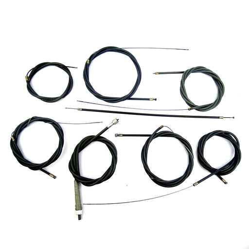 Lambretta GP DL Black Cable Kit Set - Indian Speedo