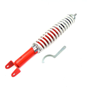 Vespa PX PE T5 EFL Disc Front & Rear Shock Sports Adjustable Absorber Dampers - Red & White