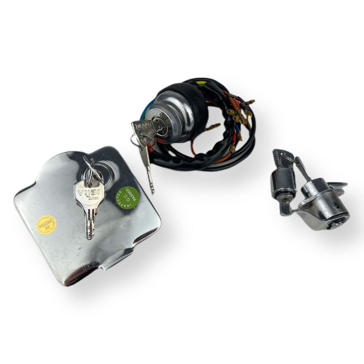Lambretta GP DL Ignition Switch/Tool Box/Steering Lock & Flap Kit