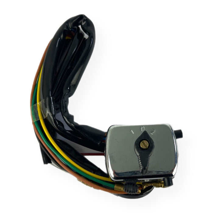 Lambretta LD 125 150 Light Switch - Chrome Black Buttons