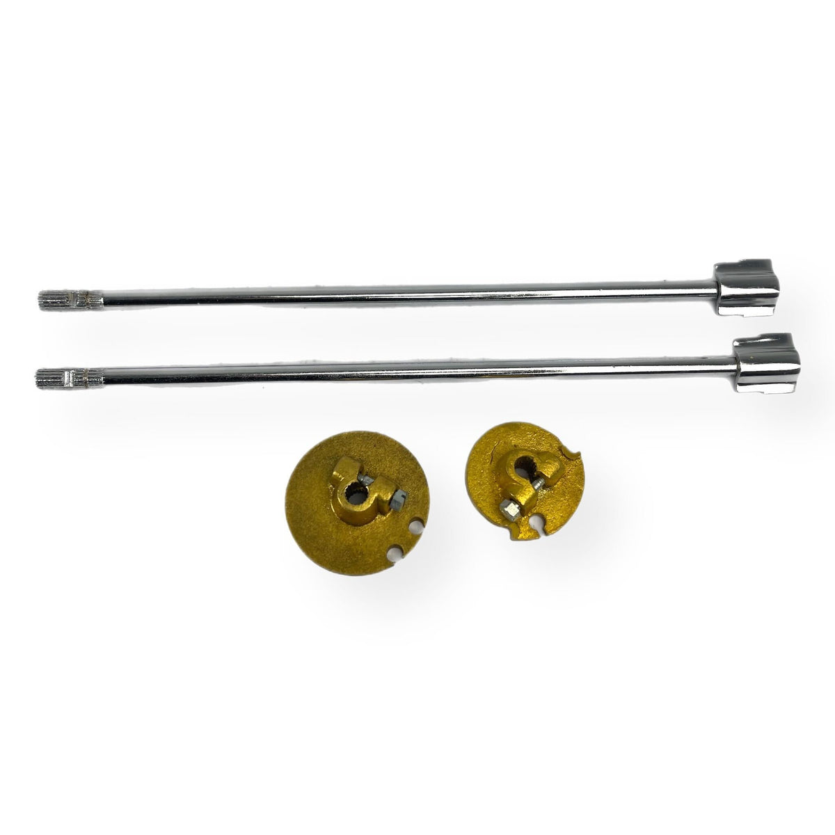Lambretta Series 3 Li SX TV Handlebar Rods & Brass Handlebar Gear Change & Throttle Pulley Bundle