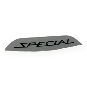 Lambretta Li Series 3 Special Rear Frame Badge Insert - Special - Black/Silver