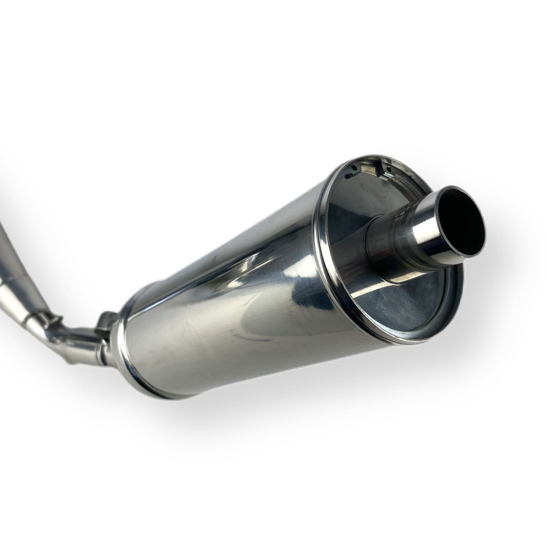 Lambretta S3 Li GP SX TV Taffy Style Expansion Exhaust - Polished Stainless Steel