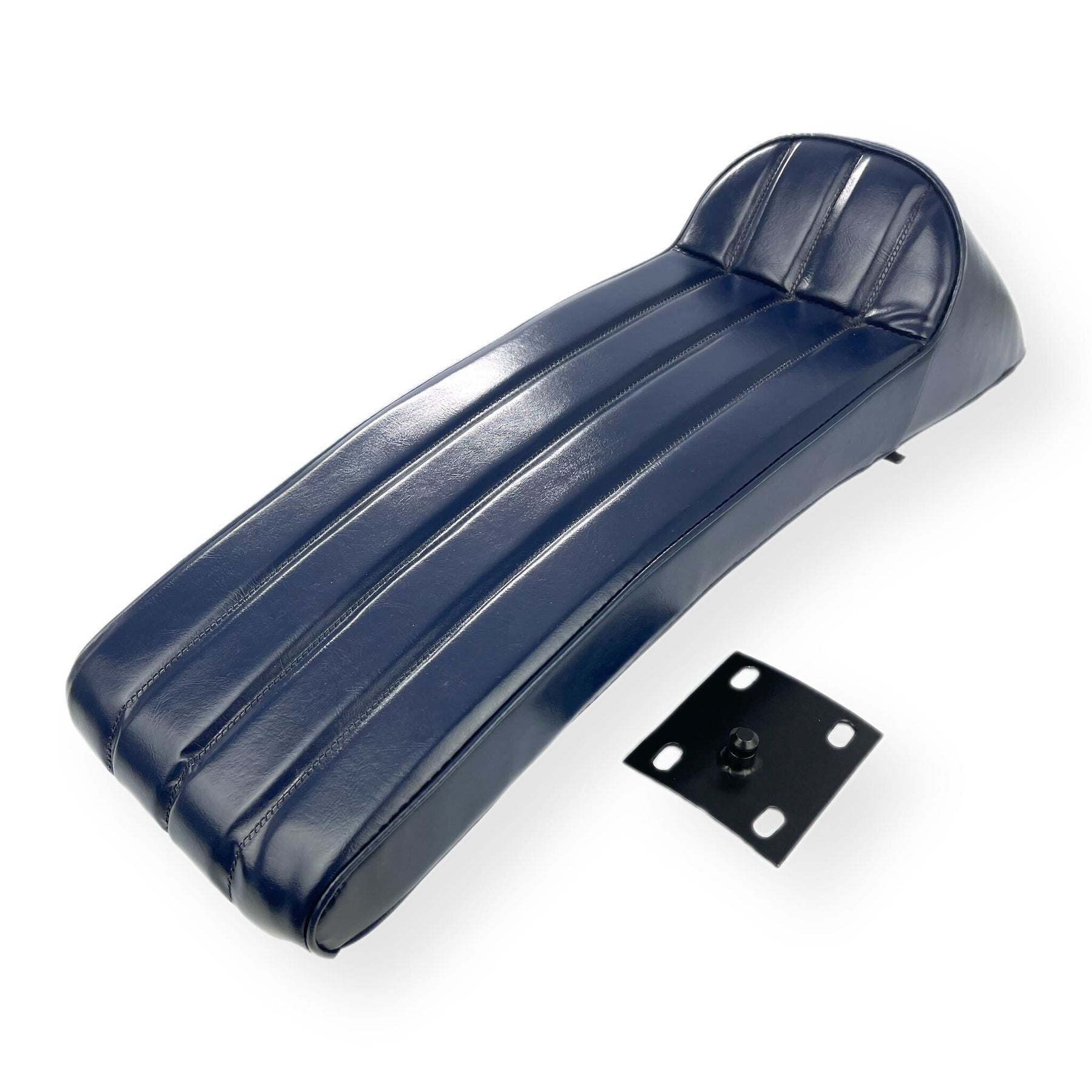 Lambretta Series 1 2 3 Li GP SX TV Ancillotti Extra-long Slope Back Gori Style Seat - Navy With White Logo