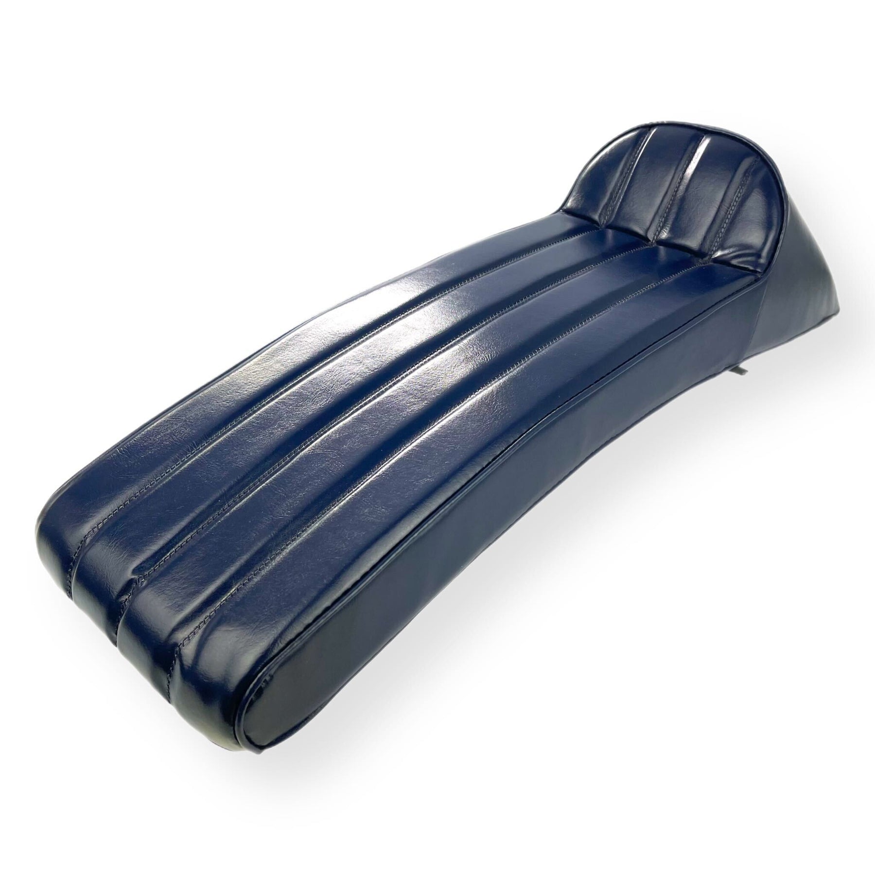 Lambretta Series 1 2 3 Li GP SX TV Ancillotti Extra-long Slope Back Gori Style Seat - Navy With White Logo