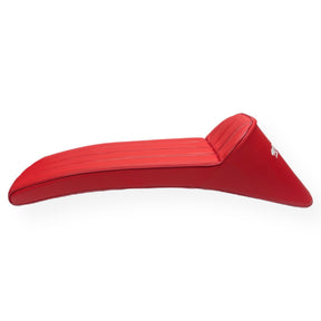 Lambretta Series 1 2 3 Ancillotti Extra-long Slope Back Gori Style Seat with Logo - Red with White Logo