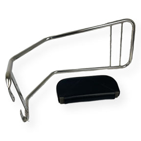 Lambretta Series 1 2 3 Backrest for Single Seats - Polished Stainless Steel