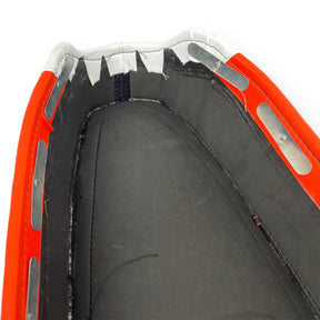 Lambretta Series 1 2 3 Li GP SX TV Dual Bench Seat Cover - Orange & White