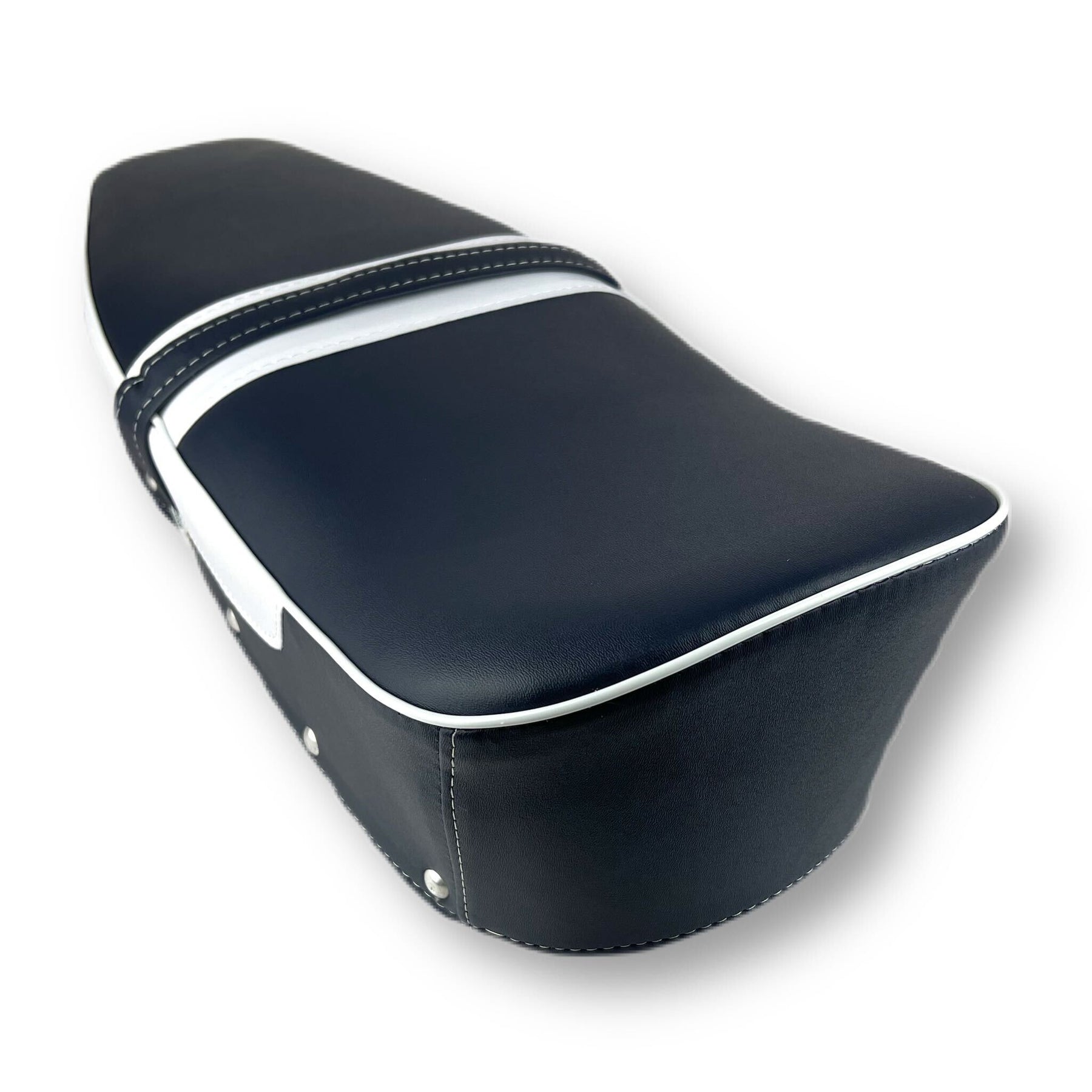 Lambretta Series 1 2 3 Li GP SX TV Dual Seat - Dark Blue & White