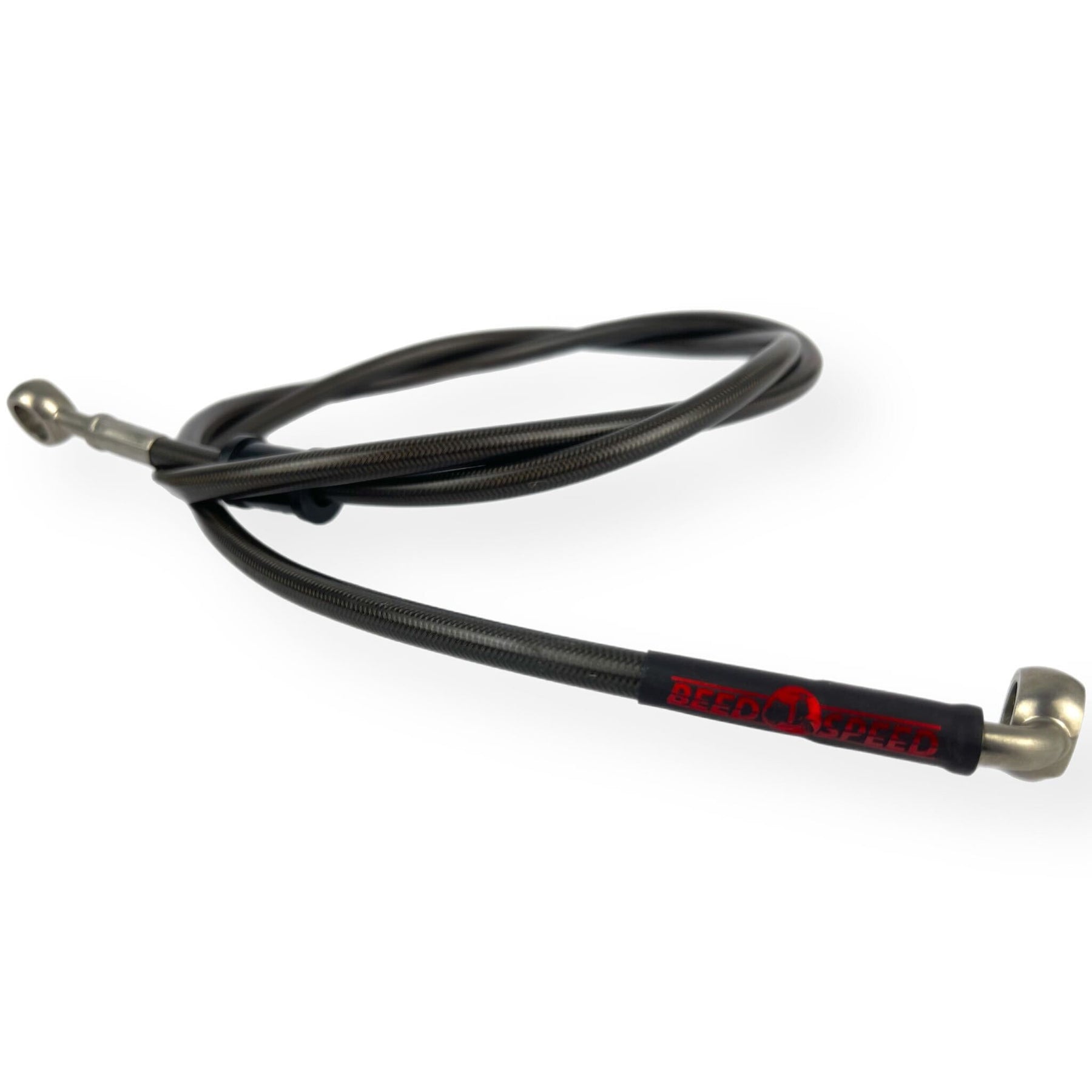 Lambretta Series 1 2 3 Li GP SX TV HEL Stainless Outboard Front Disc Brake Hydraulic Hose - Carbon