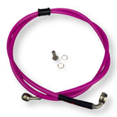 Lambretta Series 1 2 3 Li GP SX TV HEL Stainless Outboard Front Disc Brake Hydraulic Hose - Pink