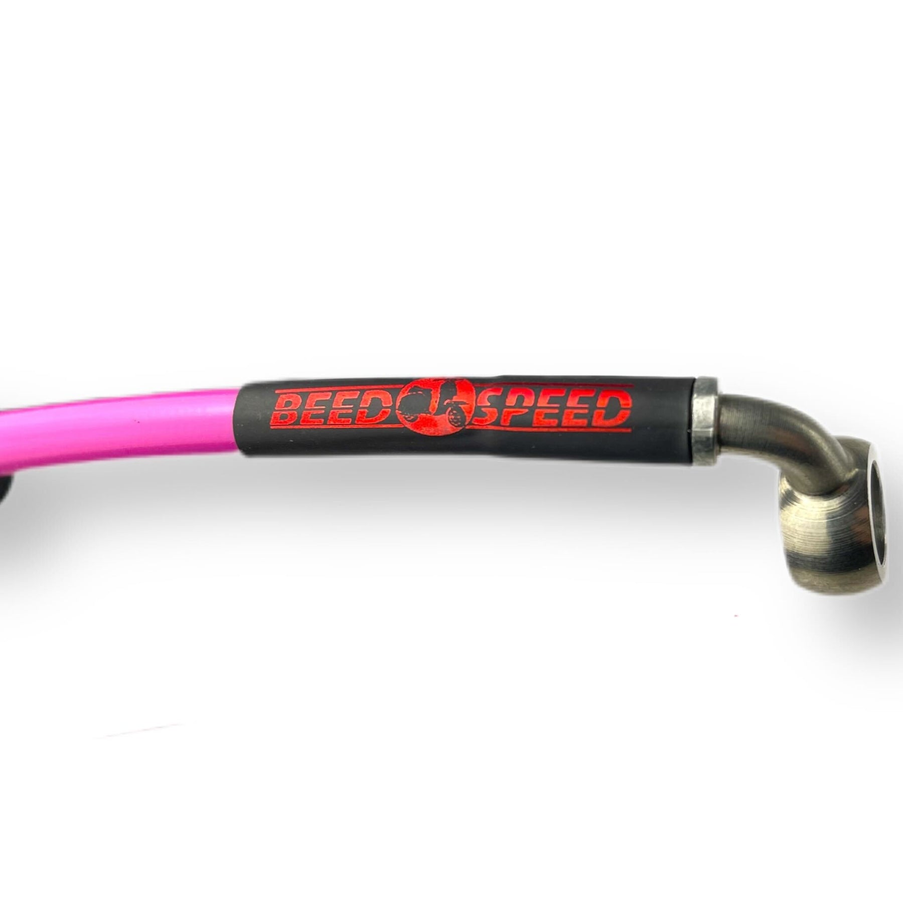 Lambretta Series 1 2 3 Li GP SX TV HEL Stainless Outboard Front Disc Brake Hydraulic Hose - Pink