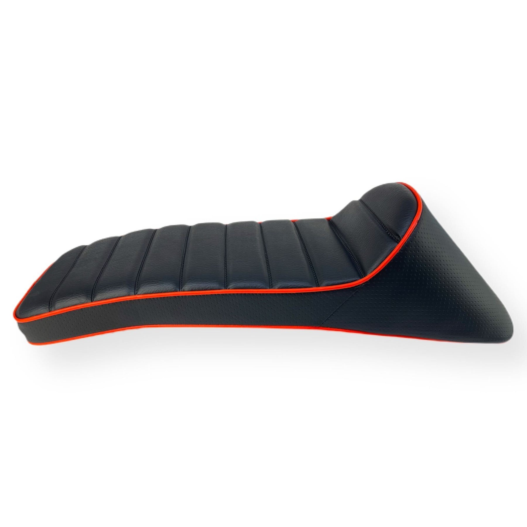 Lambretta Series 1 2 3 Li LiS GP DL SX TV Race Seat - Black with Orange Piping