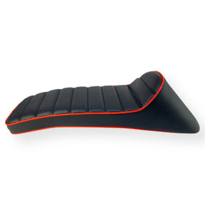 Lambretta Series 1 2 3 Li LiS GP DL SX TV Race Seat - Black with Orange Piping