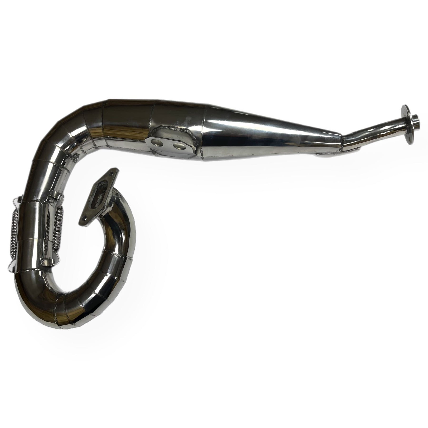 Lambretta Series 1 2 Li TV Sterling Expansion Performance Exhaust Polished Stainless Steel