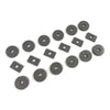 Lambretta Series 2 3 Li GP SX TV Floor Fixing Anti Vibration Rubber Mounts Kit - Grey