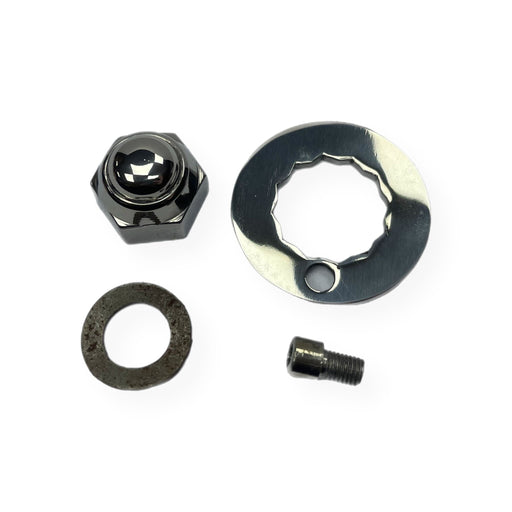 Lambretta Series 2 3 Li GP SX TV Rear Hub Lock Washer And Nut Kit - Polished Stainless