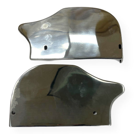 Lambretta Series 3 Li GP SX TV Cut Off Curved with Holes Pressed Rear Runner Boards - Stainless Steel