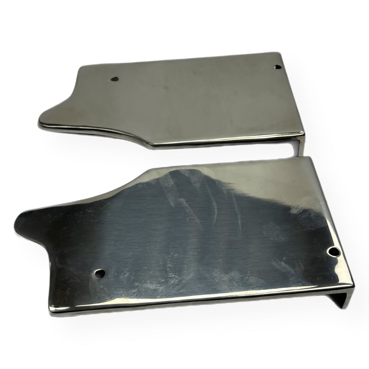 Lambretta Series 3 Li GP SX TV Cut Off Rear Runner Boards - Pressed Stainless Steel