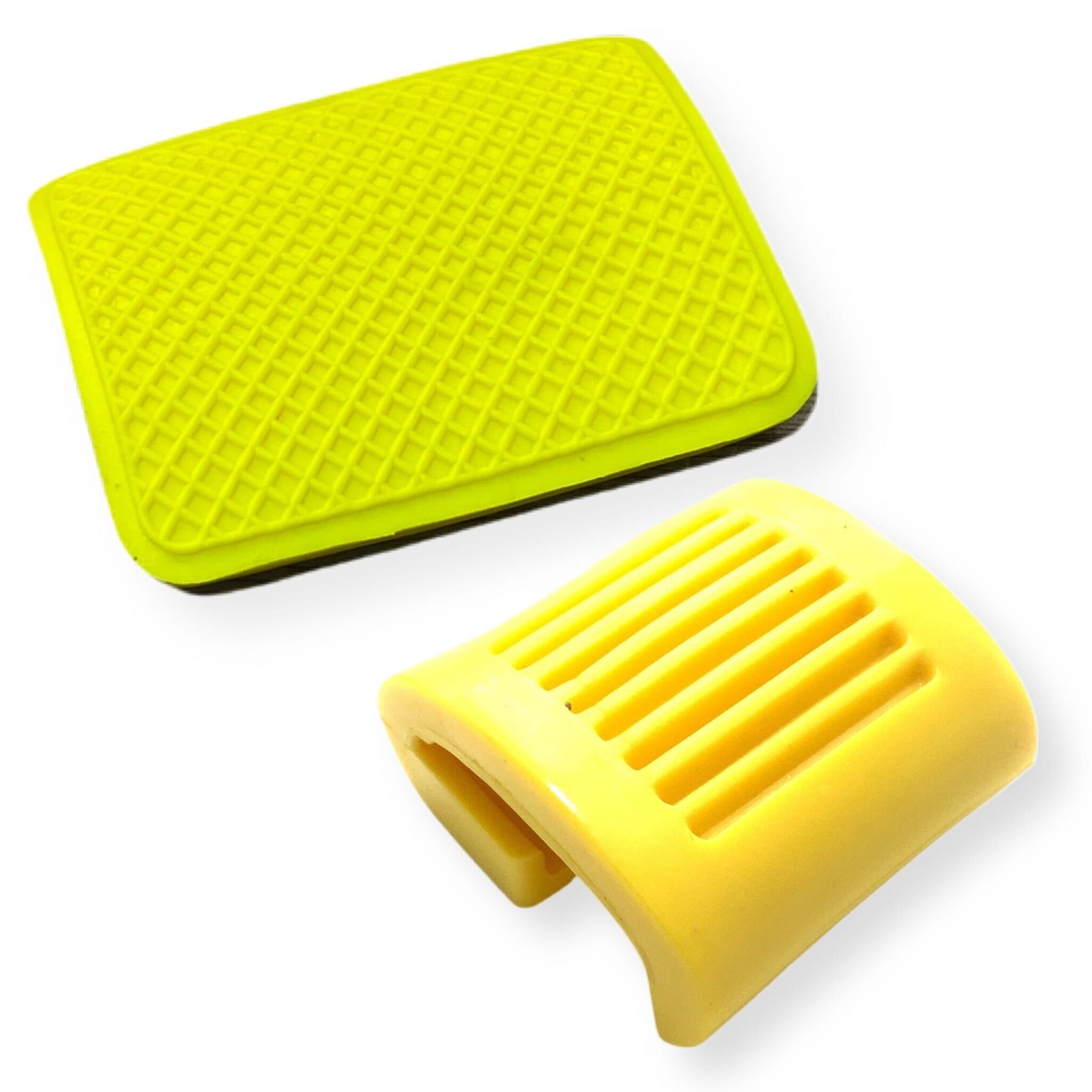 Lambretta Series 3 Li GP SX TV Kickstart and Brake Pedal Rubber Bundle - Yellow