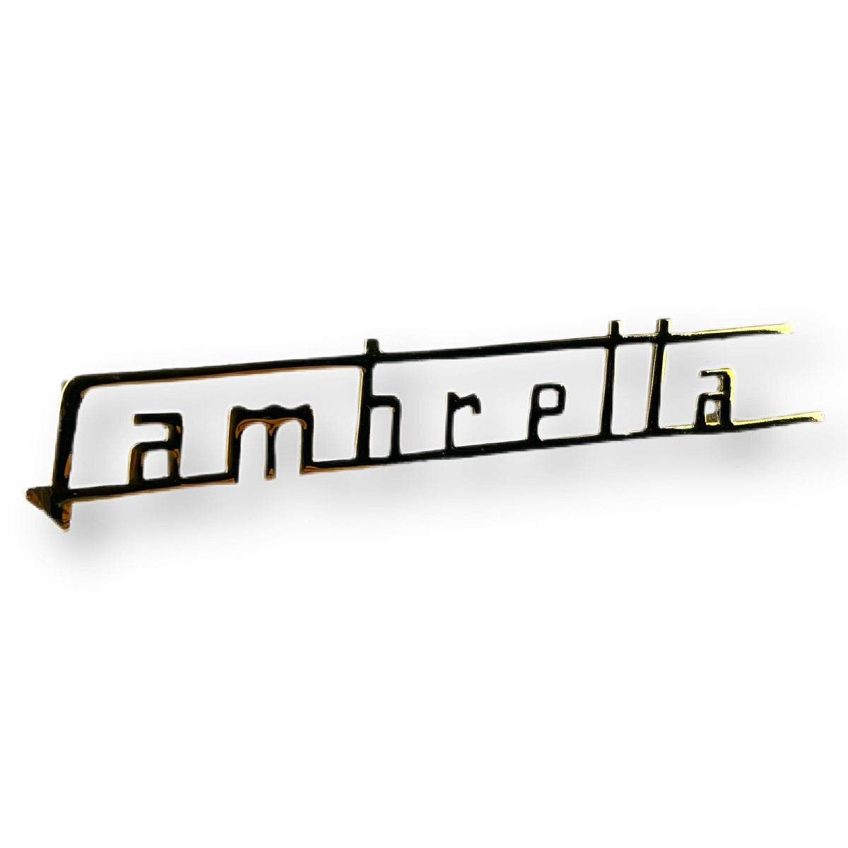 Lambretta Series 3 Li LiS TV SX Side Panel Badge Long - Gold Chrome