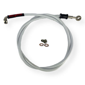 Lambretta Series 1 2 3 Li GP SX TV HEL Stainless Outboard Front Disc Brake Hydraulic Hose - Extra Long Extended Version - 14 Colour Options