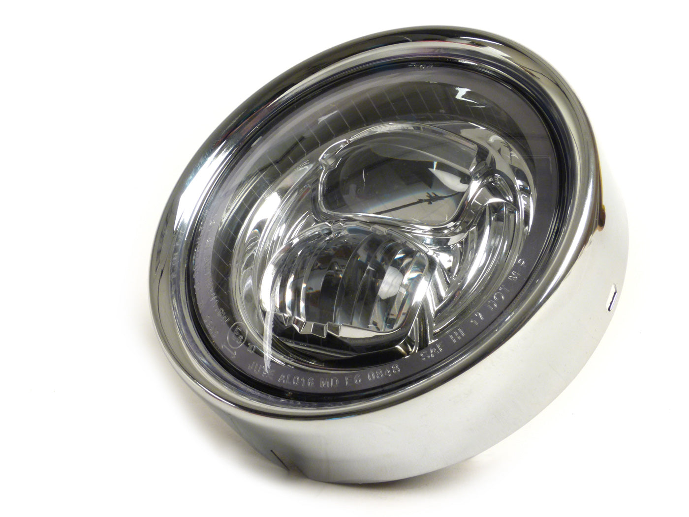 Vespa PX PE T5 Classic LML LED High-power Headlight 12V DC & Mounting Ring Set Ø=143mm