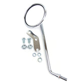 Vespa PX PE T5 Classic Round Chrome Mirror - Bolts Under Headset - Short R/H