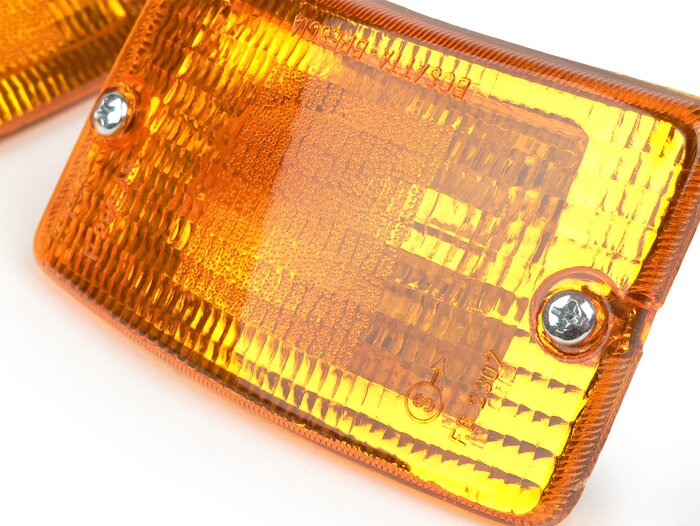 Vespa PK 50 PK 125 XL XL2 Rush N FL Front & Rear Indicator Unit Set - Amber