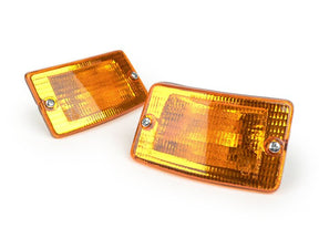 Vespa PK 50 PK 125 XL XL2 Rush N FL Front Indicator Unit Set - Amber