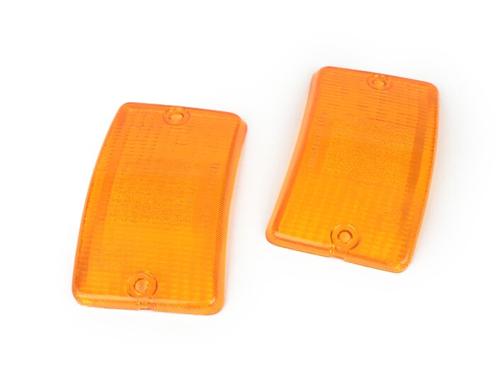 Vespa PK50 PK125 XL XL2 Rush N FL Front Indicator Lens Set - Amber