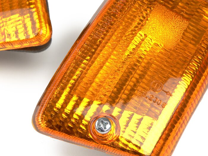 Vespa PK 50 PK 125 XL XL2 Rush N FL Front & Rear Indicator Unit Set - Amber
