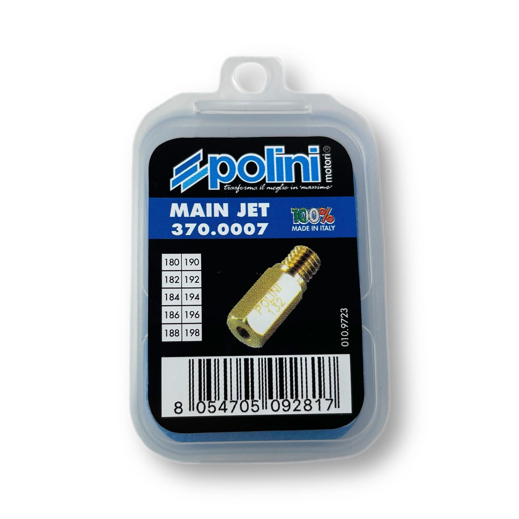 POLINI PWK BGM CP Keihin Carburettor Main Jet Set Pack Sizes 180-198