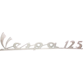 Vespa 125 Legshield Badge - Old Scroll Type