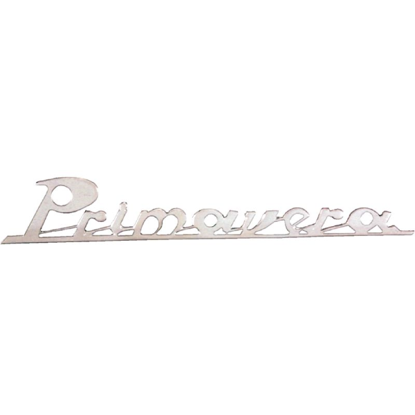 Vespa Primavera Rear Frame Badge - Old Scroll Type
