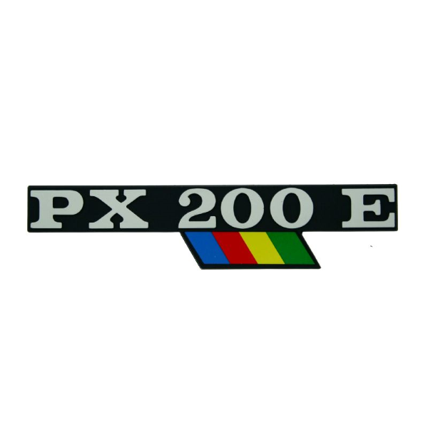 Vespa PX200E Rainbow Flash Side Panel Badge