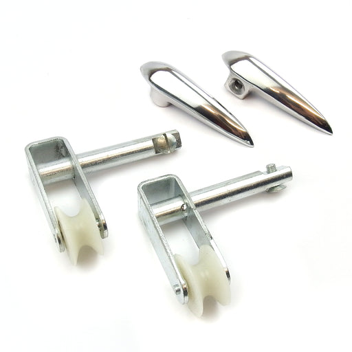 Lambretta Series 3 Li SX TV LiS J50 J100 J125 (-1965) Casa Lambretta Side Panel Handle Kit Roller Style
