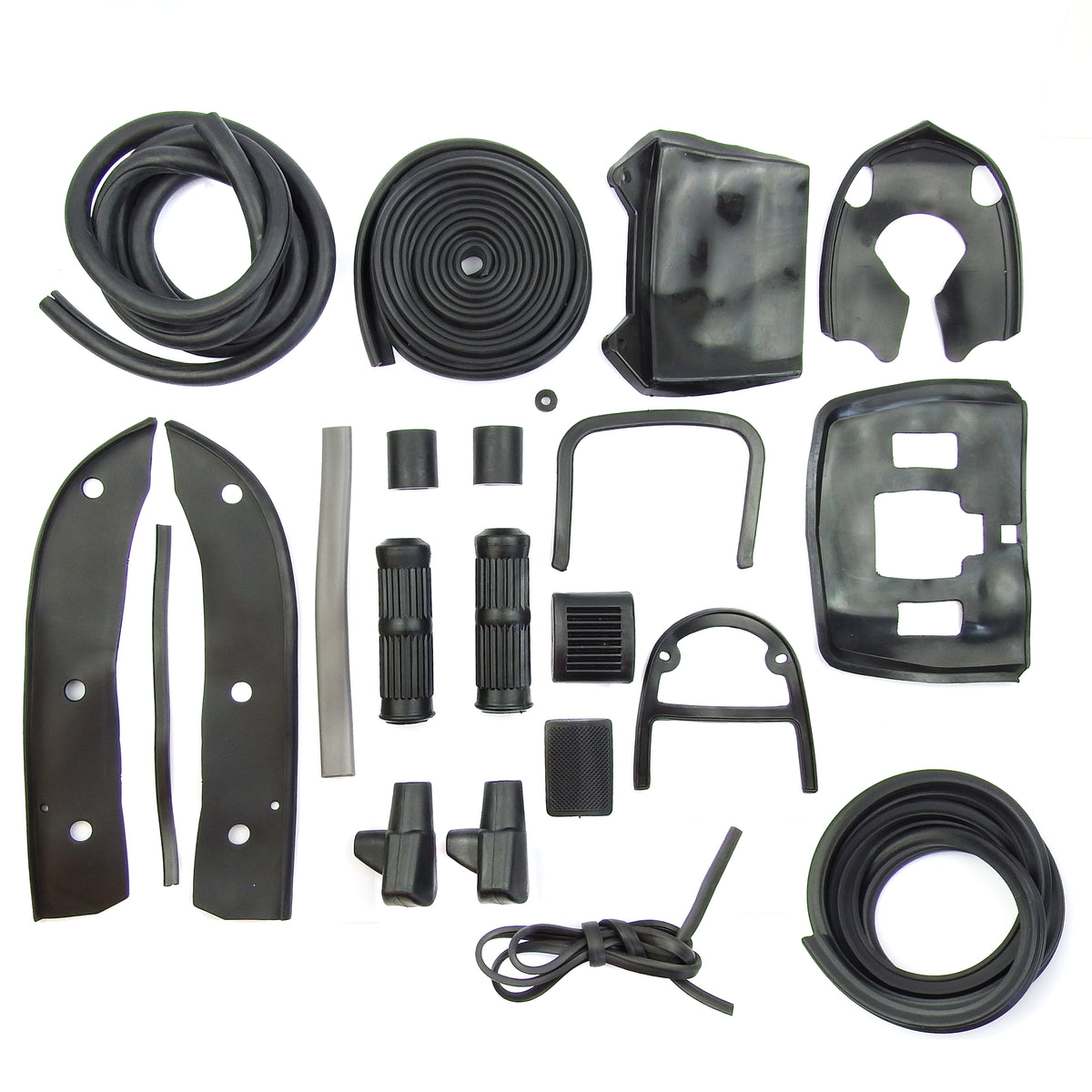 Lambretta Series 3 Li & Spanish Serveta Complete Rubber Kit Set - Black