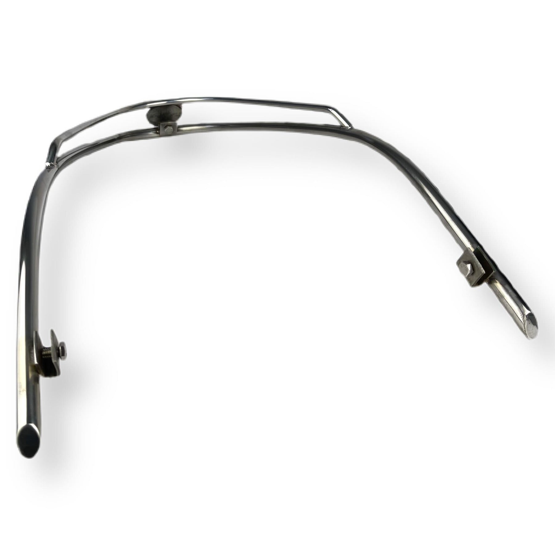 Scomadi TL TT 125-200 Front Bumper Bar Curved Trim Scomadi Badge - Polished Stainless Steel