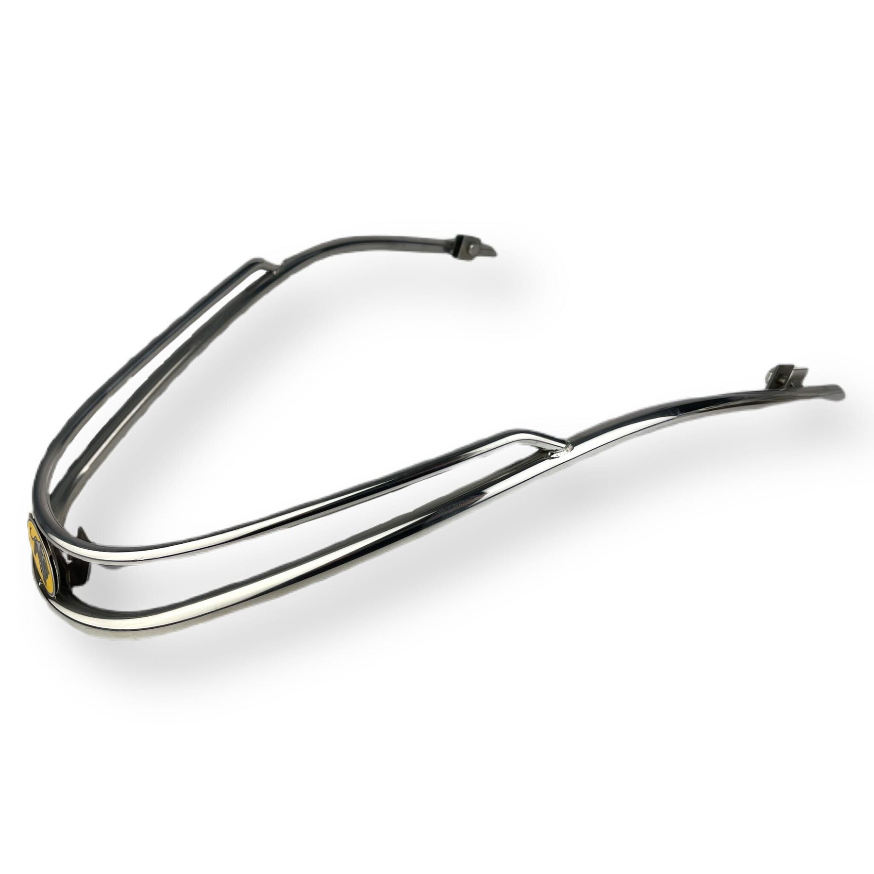 Scomadi TL TT 125-200 Front Bumper Bar Curved Trim Scomadi Badge - Polished Stainless Steel